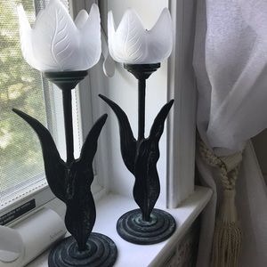Pair Votive candle holders